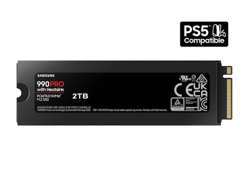 Samsung M.2 NVME SSD 990 PRO 2TB Heatsink Samsung M.2 NVME SSD 990 PRO 2TB Heatsink